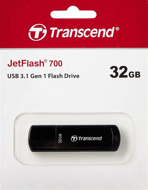 Transcend 32GB JetFlash 700 USB 3.1 Flash Drive (TS32GJF700).